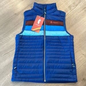 COTOPAXI | Fuego 800 Fill Down Vest Women's Pacific Stripes